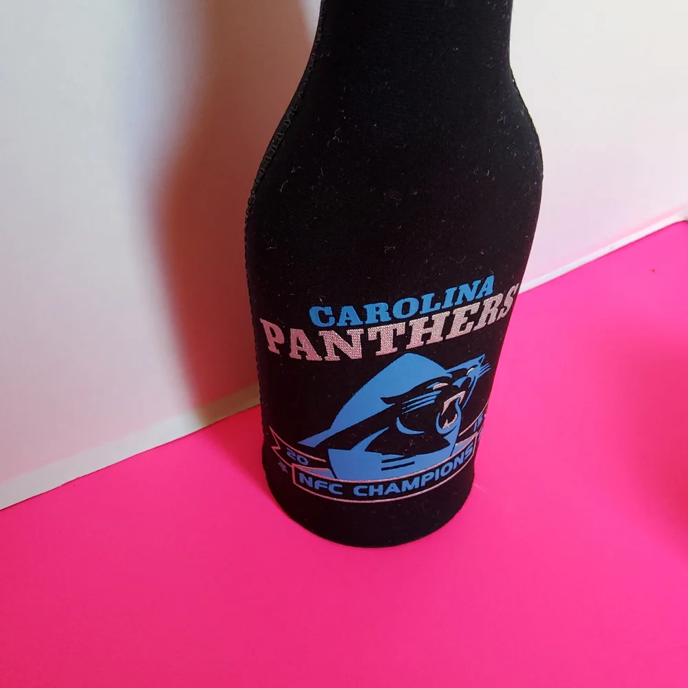 2015 NFC CHAMPIONS CAROLINA PANTHERS bottle cooler. - Picture 2 of 8